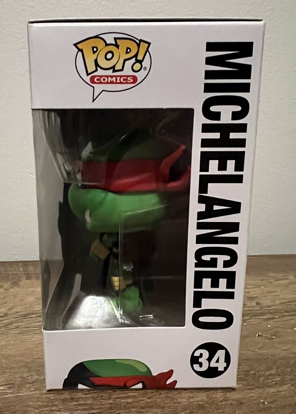 Funko Pop! TMNT Michelangelo CHASE Black & White #34 Special Edition!