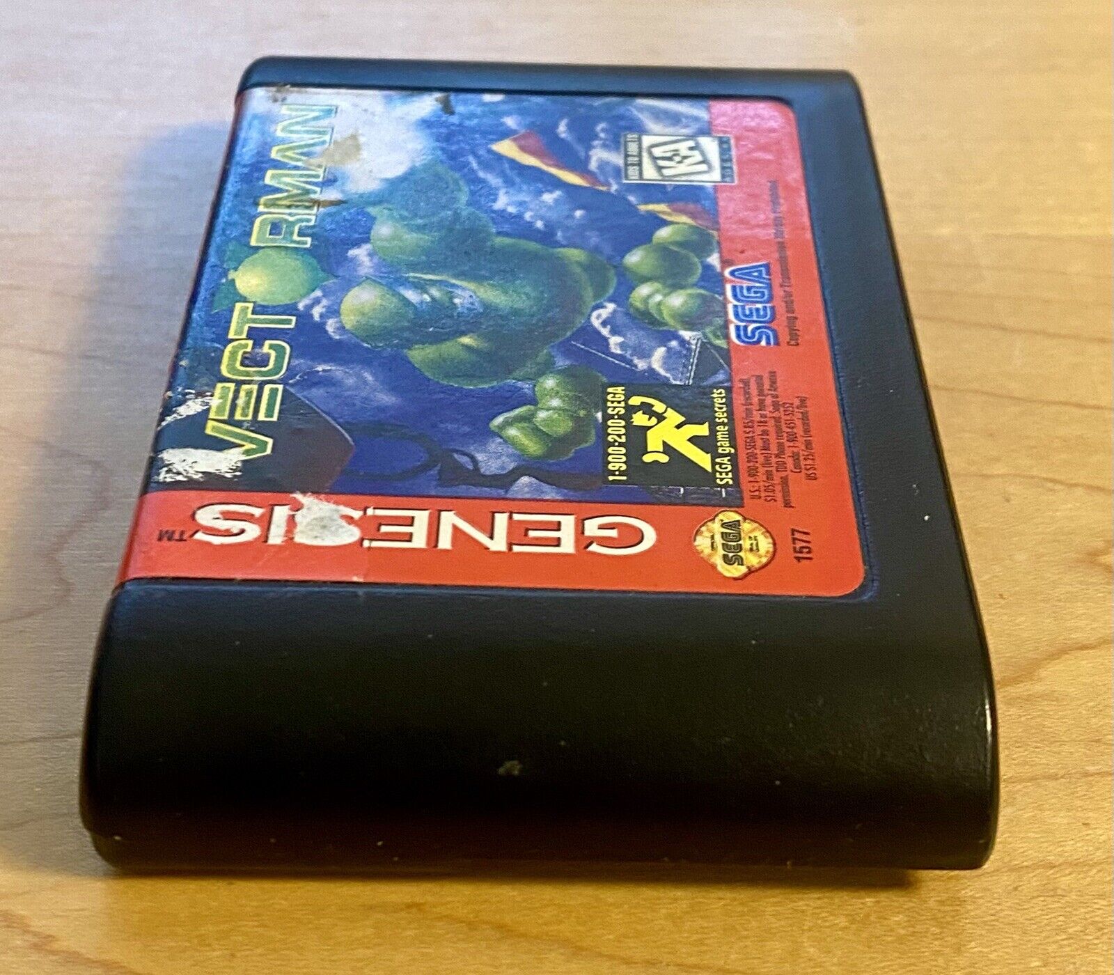 Vectorman (Sega Genesis, 1995) In Box, No Manual, Authentic, Tested, & Works