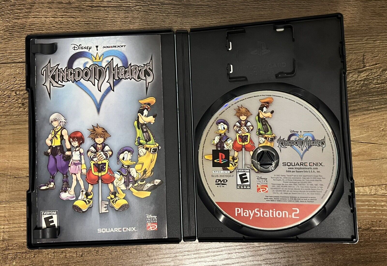 KINGDOM HEARTS   Sony PlayStation 2  PS2 Game ,Case Manual & Reg Card