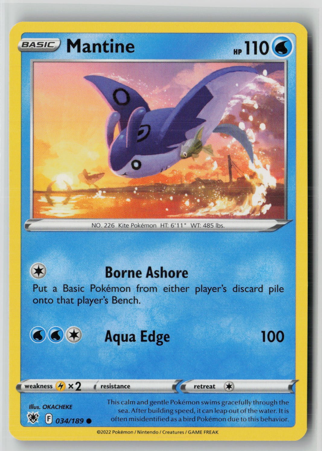 Mantine (SWSH10: Astral Radiance 034/189) NM