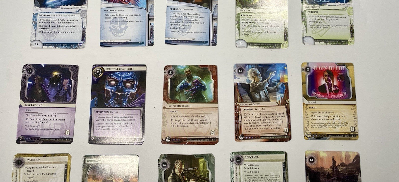 The Underway SanSan Cycle Android Netrunner Data Pack Fantasy Flight LCG Fullset