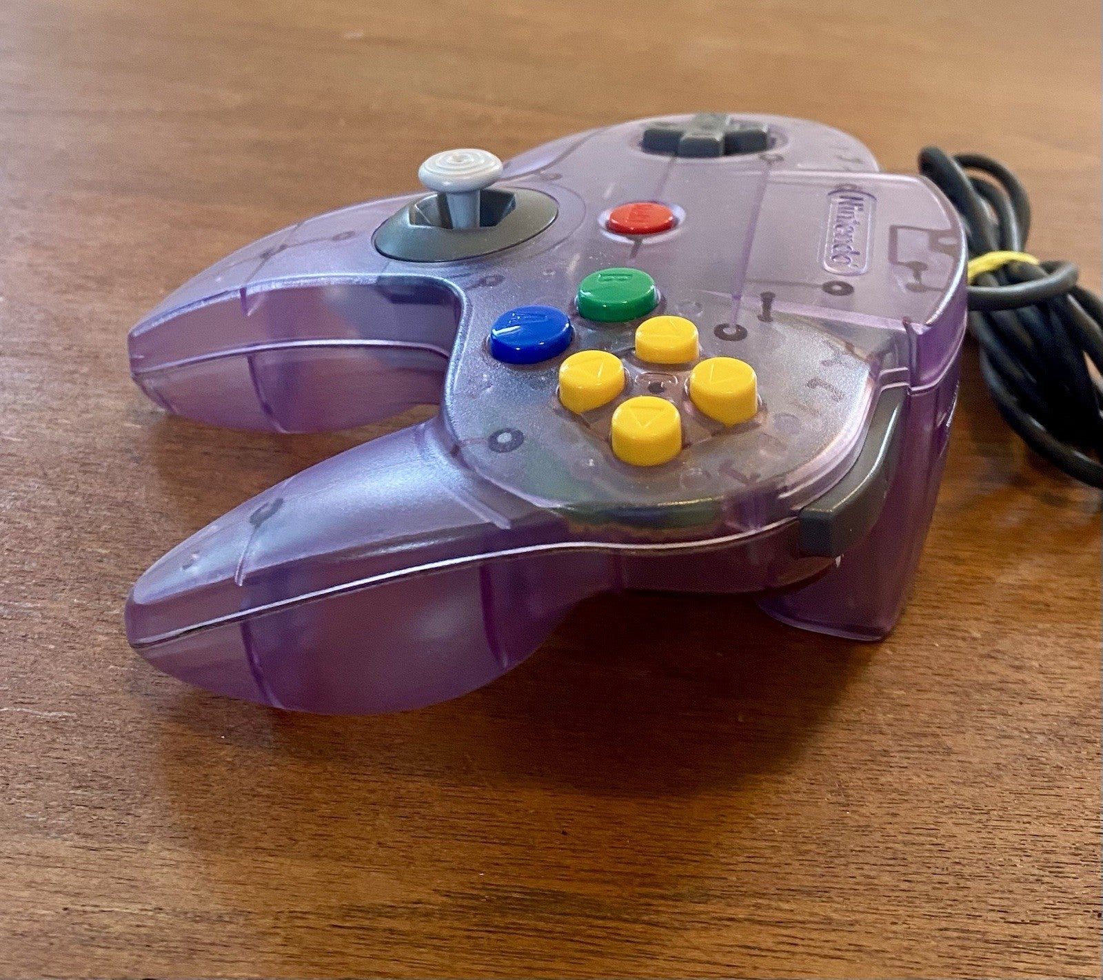 Nintendo N64 Clear Atomic Purple Controller OEM Original Authentic NUS-005 Tight