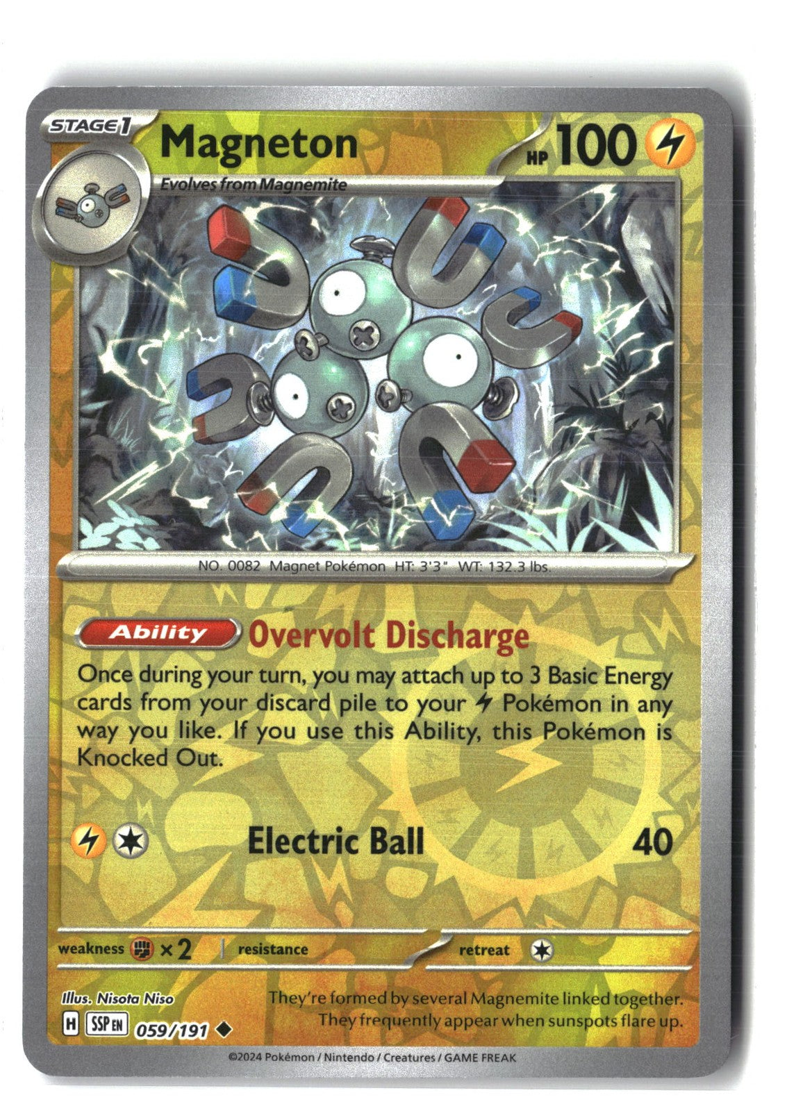 Magneton Reverse Holofoil NM (Surging Sparks 059/191)