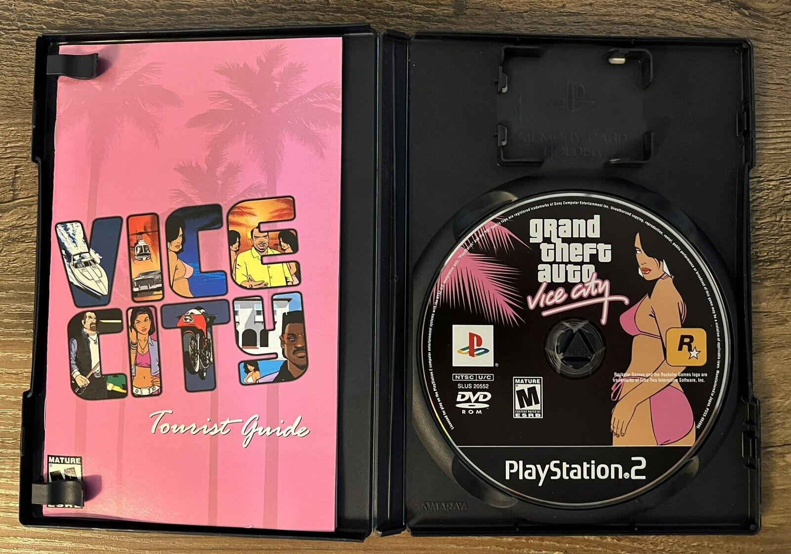 GTA Grand Theft Auto: Vice City (Sony PlayStation 2, 2002) With Manual. Tested.