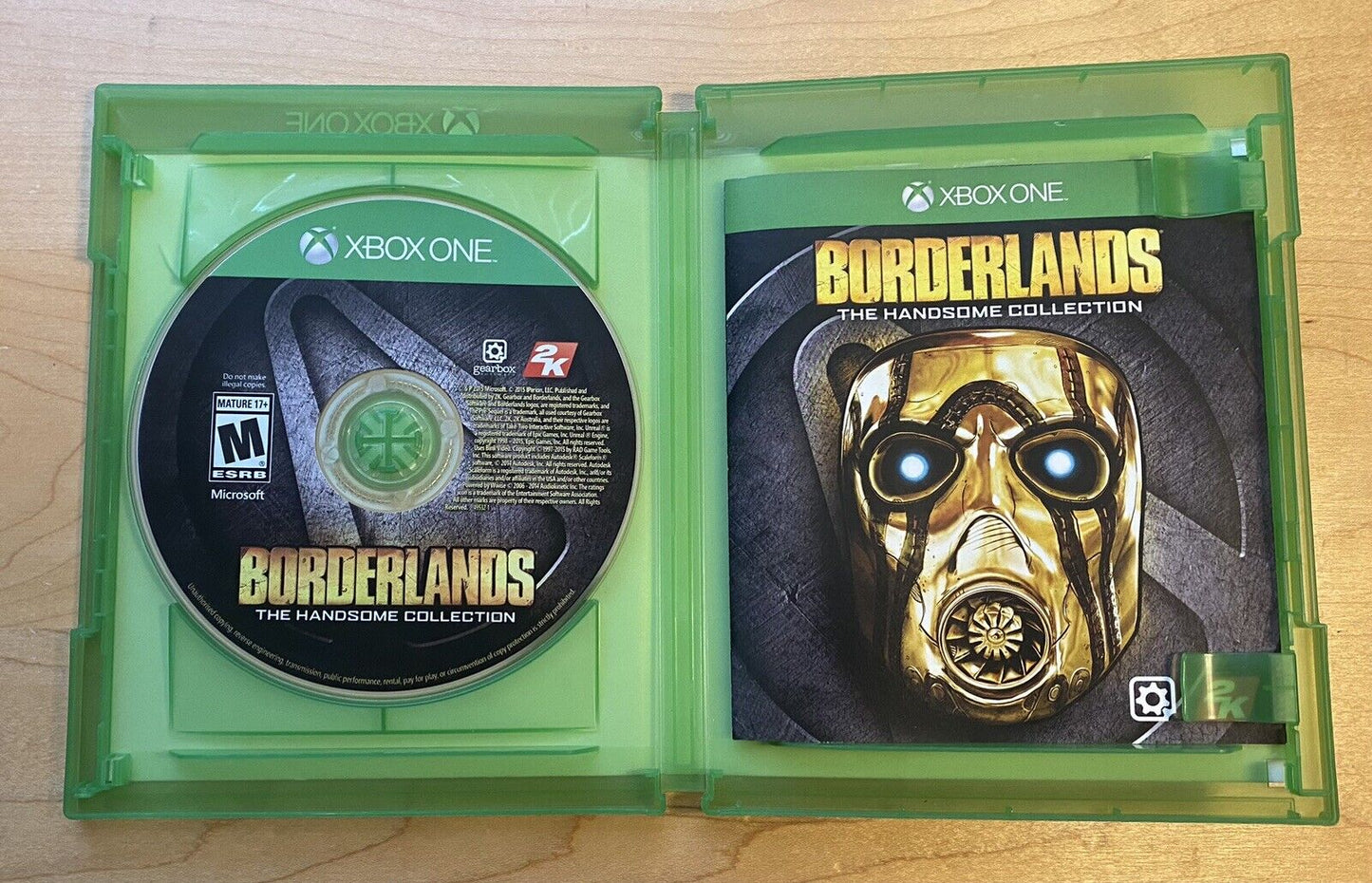 Borderlands: The Handsome Collection (Microsoft Xbox One, 2015) CIB W/ Manual