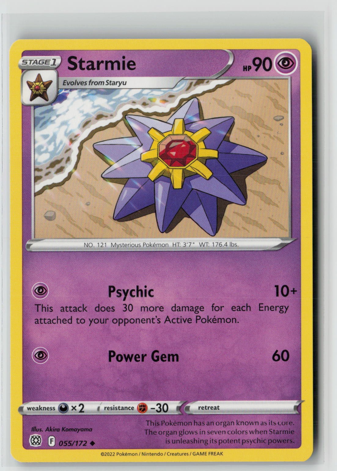 Starmie (SWSH09: Brilliant Stars 055/172) NM