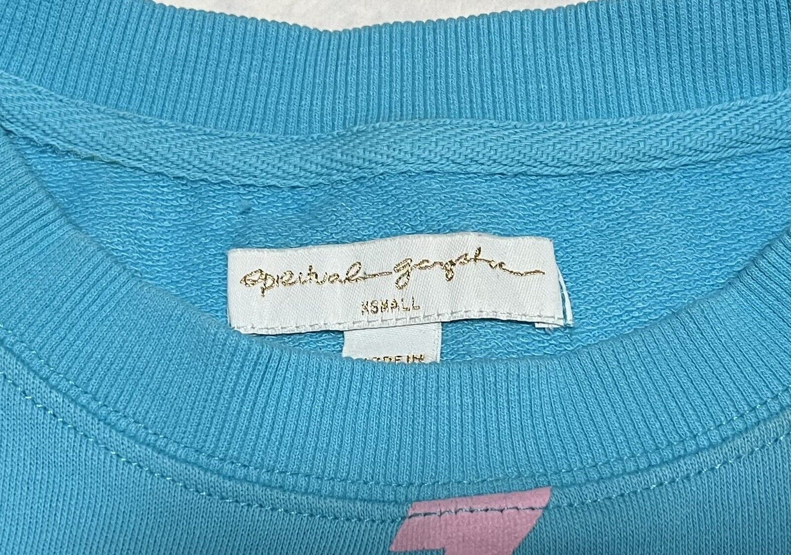 Spiritual Gangster Mazzy Pullover Sweater Blue Lightning Long Sleeve Causal