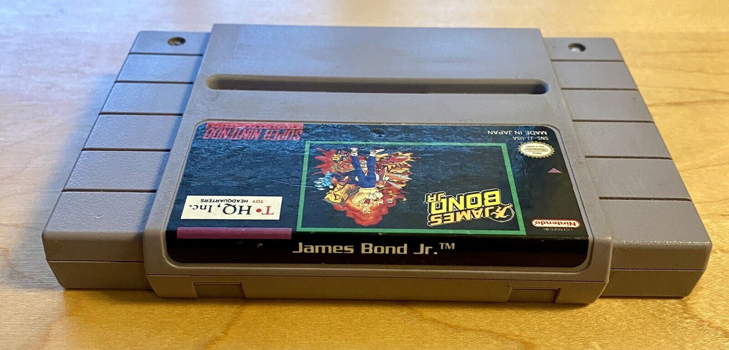 James Bond Jr. (Super Nintendo SNES, 1992) Authentic & Tested - Cartridge Only