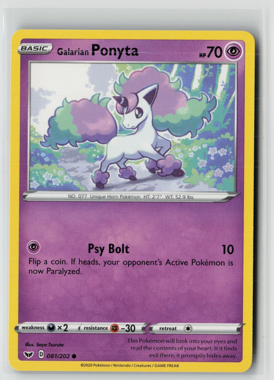 Galarian Ponyta (SWSH01: Sword & Shield Base Set 081/202) NM