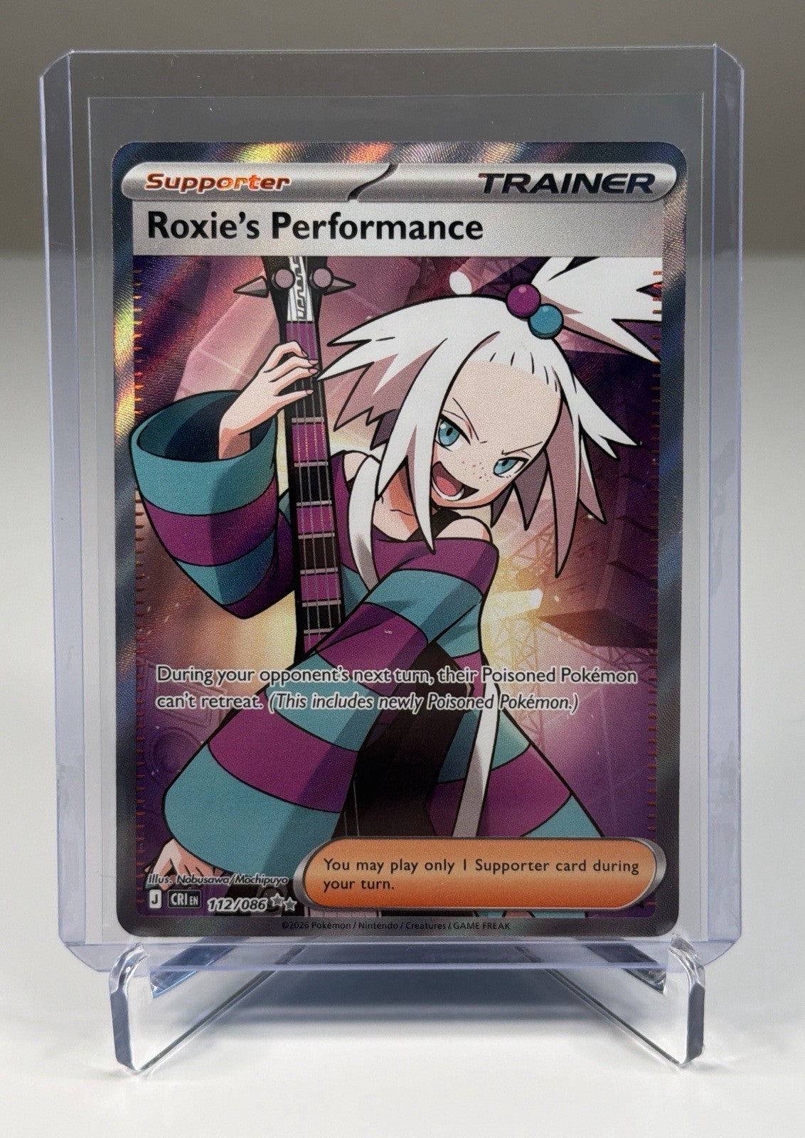 Roxie's Performance Chaos Rising #112 Holo Pokemon TCG NM Near Mint