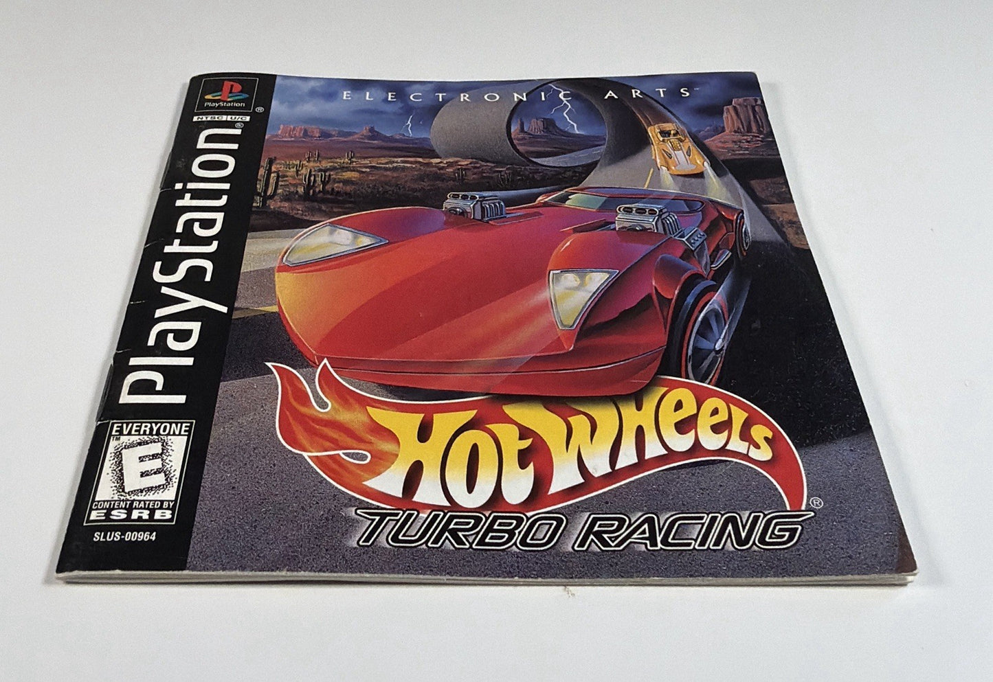 Hot Wheels Turbo Racing PS1 Sony PlayStation 1 Manual & Reg Card Only
