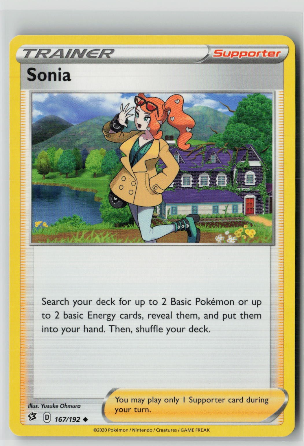 Sonia (SWSH02: Rebel Clash 167/192) NM