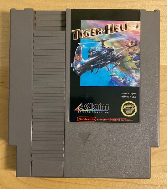 Tiger-Heli (Nintendo Entertainment System NES, 1987) Authentic, Cleaned & Tested