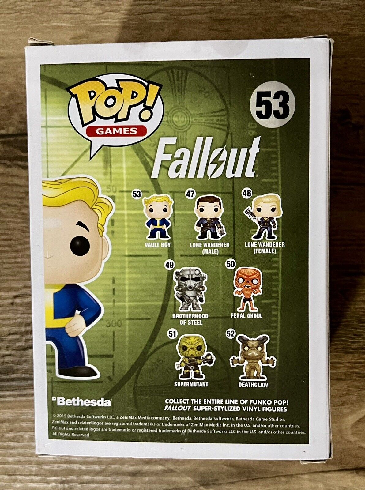 Funko Pop Fallout Vault Boy Glow In The Dark #53 Hot Topic Exclusive