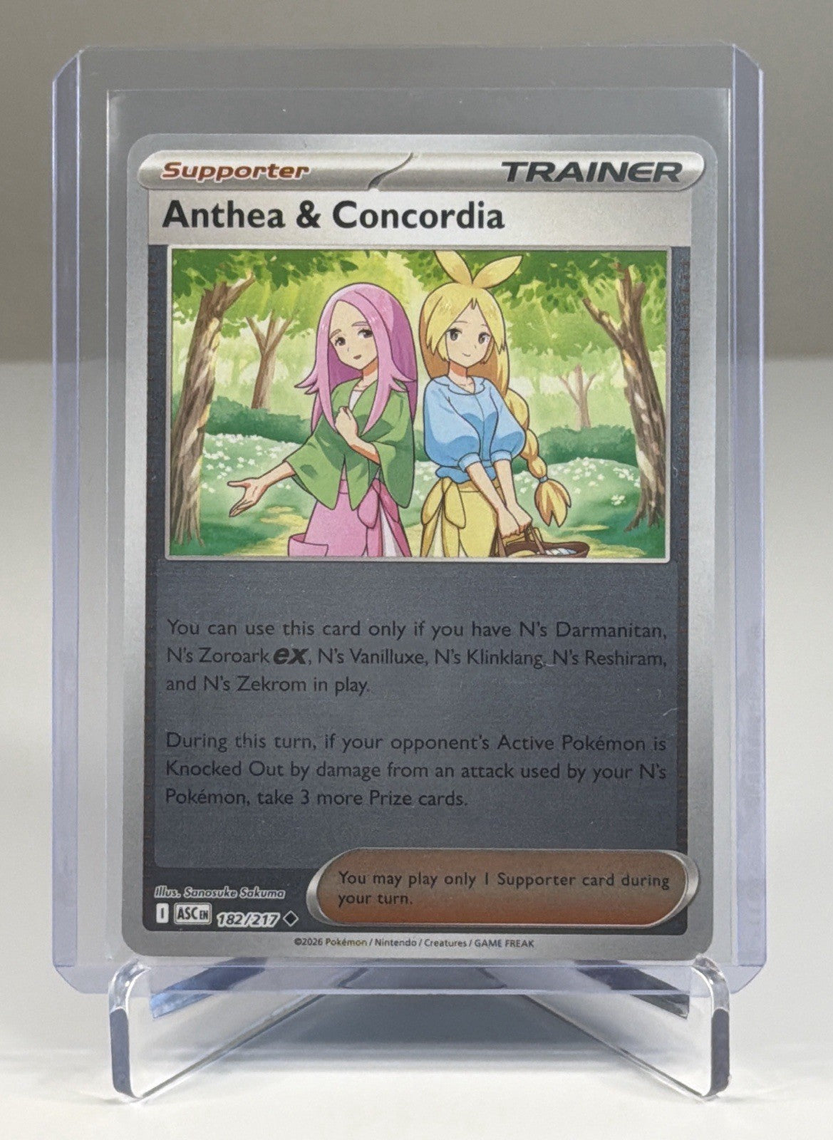 Anthea & Concordia 182/217 Uncommon Ascended Heroes Pokemon Reverse Holo NM