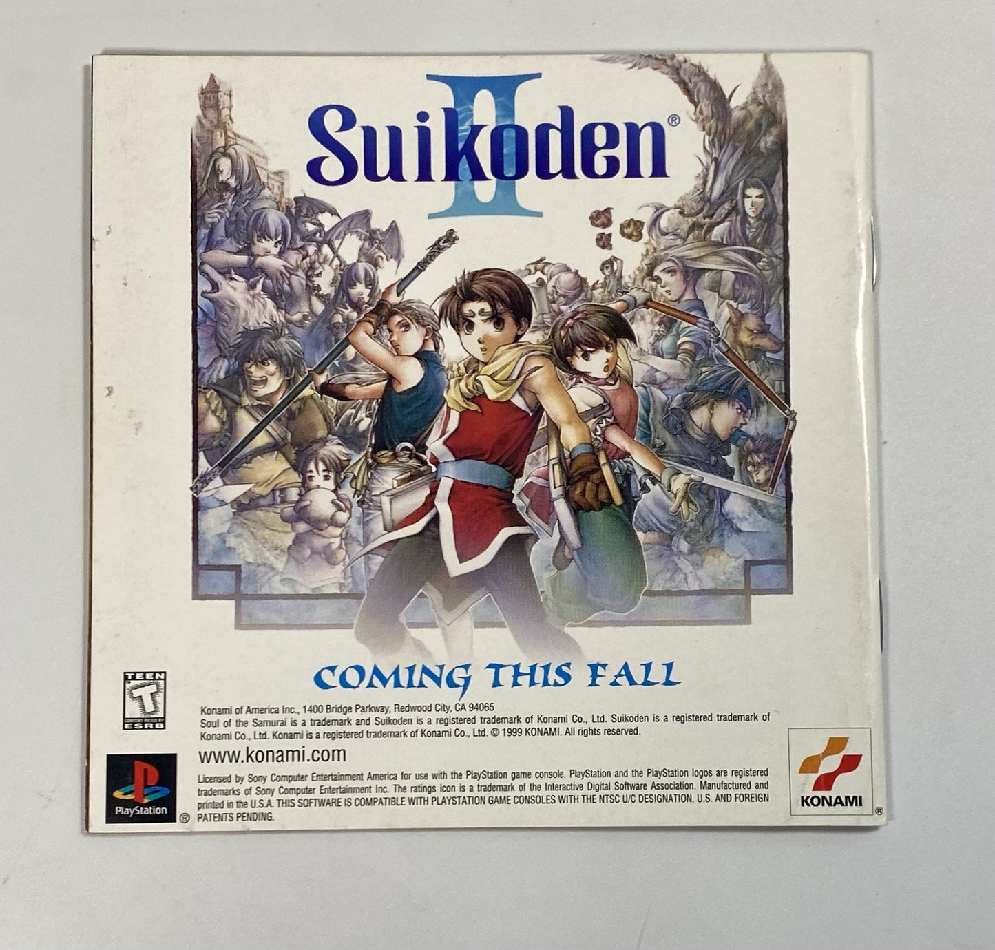 Soul of the Samurai (Sony PlayStation 1, 1999) Disc, Manual & Reg Card, Tested
