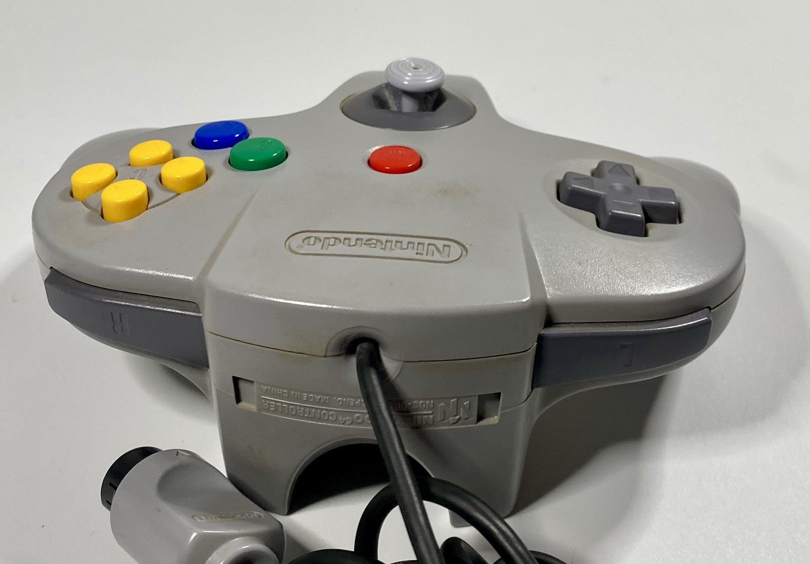 Official OEM Nintendo 64 N64 Controller (NUS-005) Gray Grey Tight Stick Tested