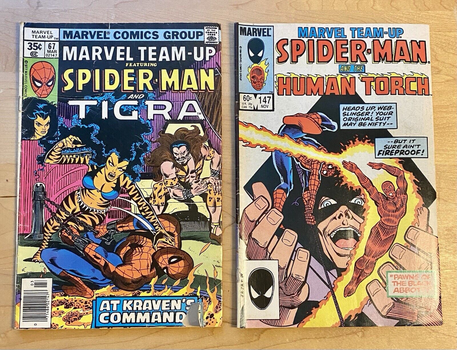 Marvel Team Up 17 67 139 147 Bundle Lot All Feature Spider—man