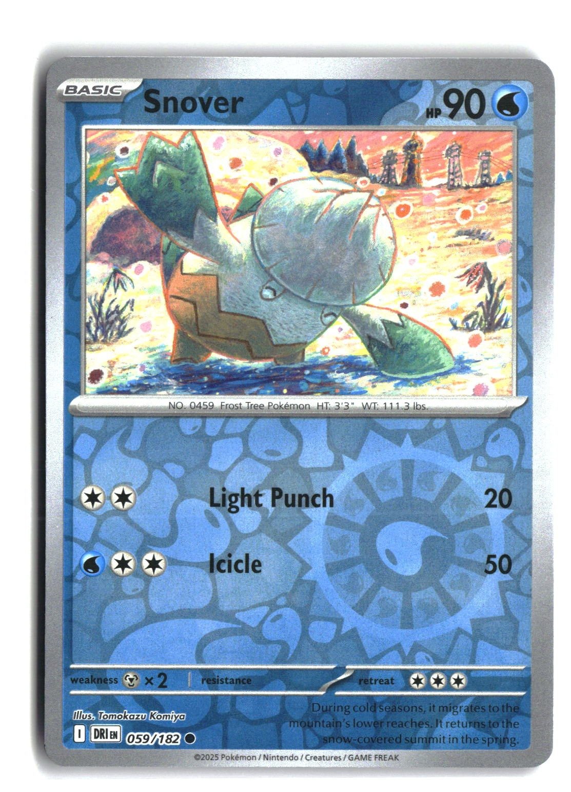 Snover Reverse Holofoil NM (Destined Rivals 059/182)