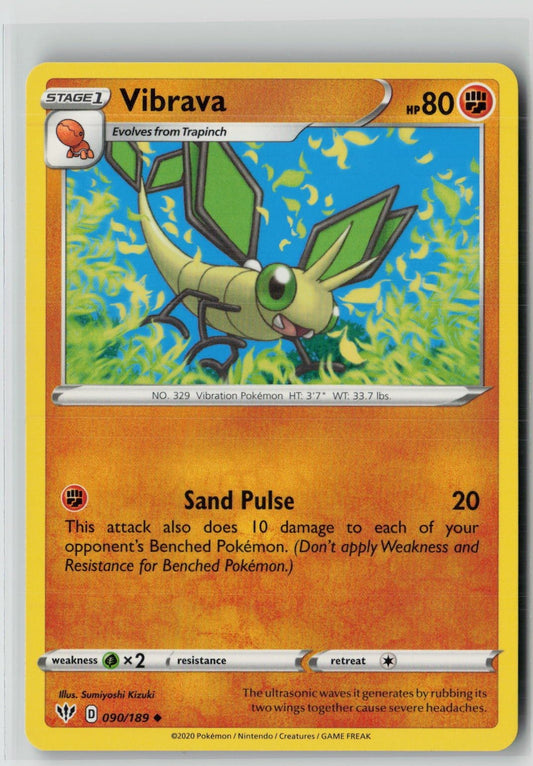 Vibrava (SWSH03: Darkness Ablaze 090/189) NM