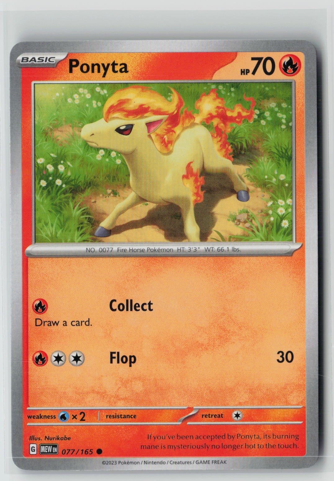 Ponyta (SV: Scarlet & Violet 151 077/165) NM