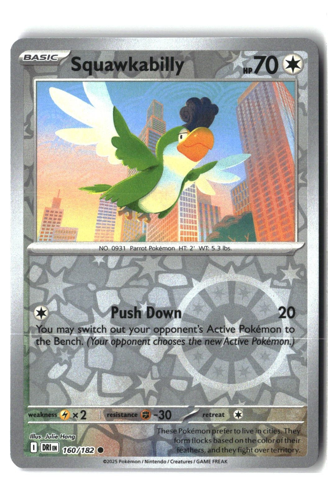Squawkabilly Reverse Holofoil NM (Destined Rivals 160/182)