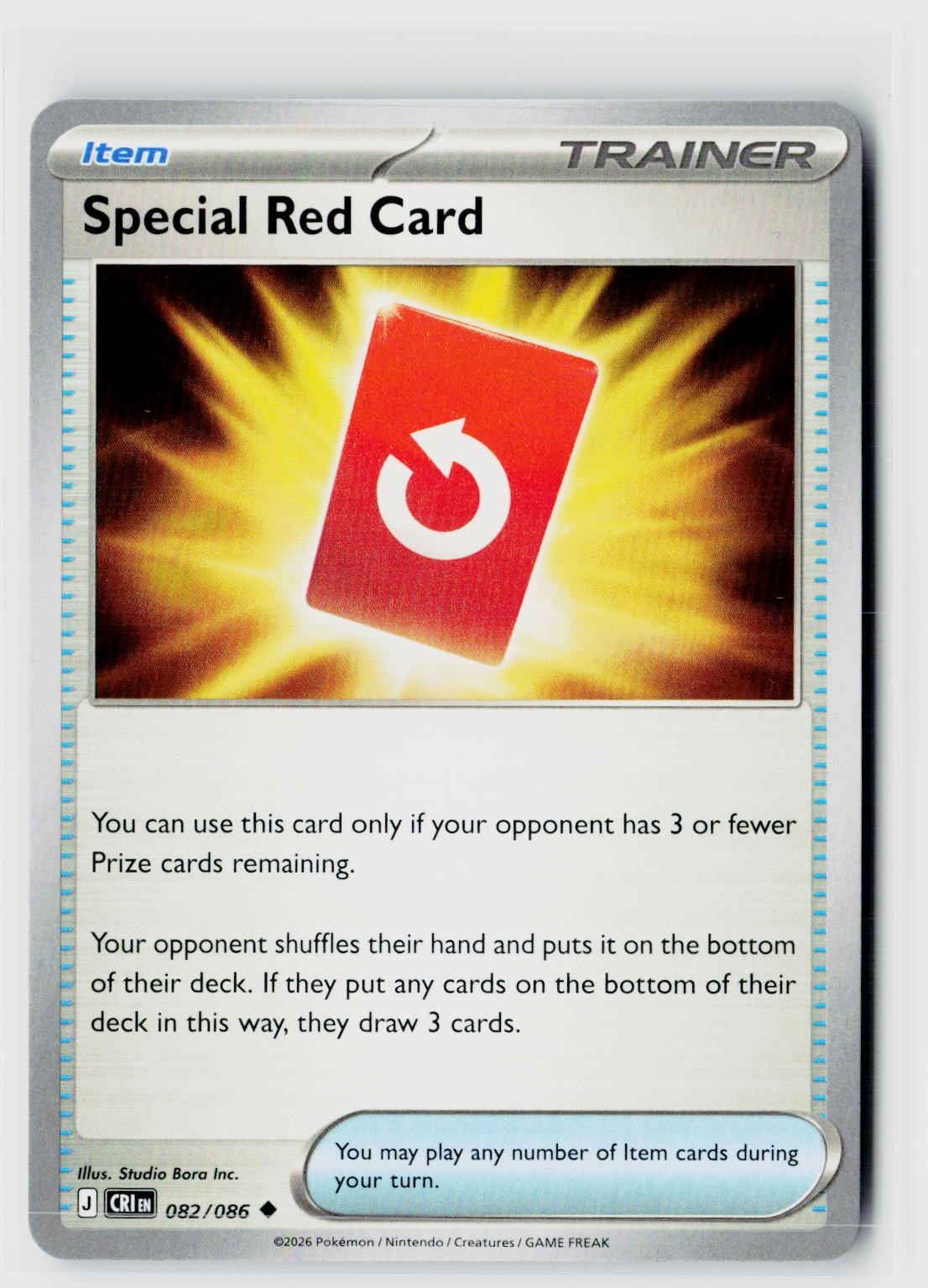 Special Red Card (Chaos Rising 082/086) NM