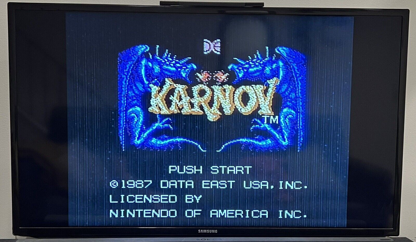 Karnov (Nintendo Entertainment System, NES, 1988) Tested Authentic Working