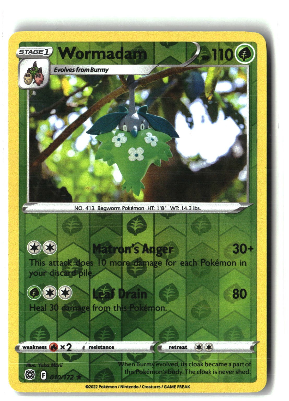Wormadam (10) Reverse Holofoil NM (SWSH09: Brilliant Stars 010/172)
