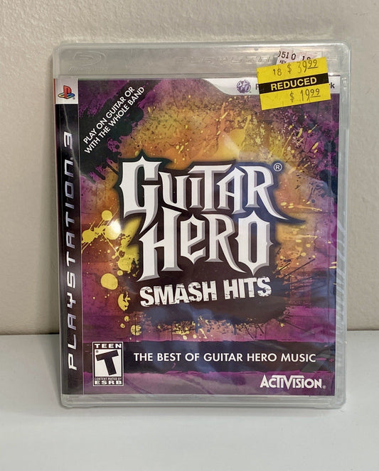 Guitar Hero: Smash Hits (Sony PlayStation 3, 2009) Brand New Factory Sealed