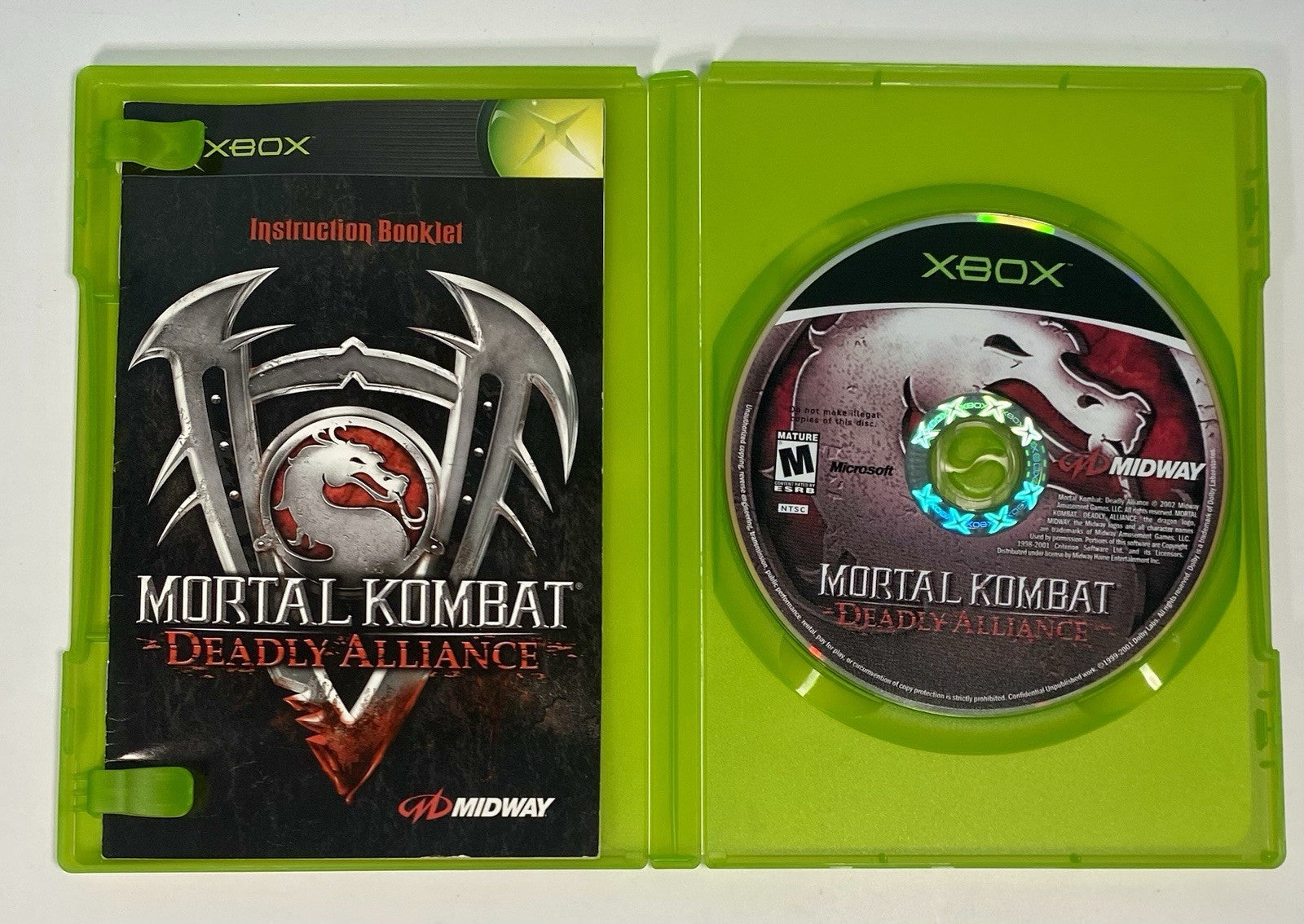 Mortal Kombat: Deadly Alliance (Microsoft Xbox, 2002) CIB Complete & Tested