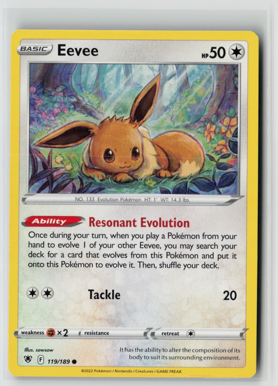 Eevee (SWSH10: Astral Radiance 119/189) NM