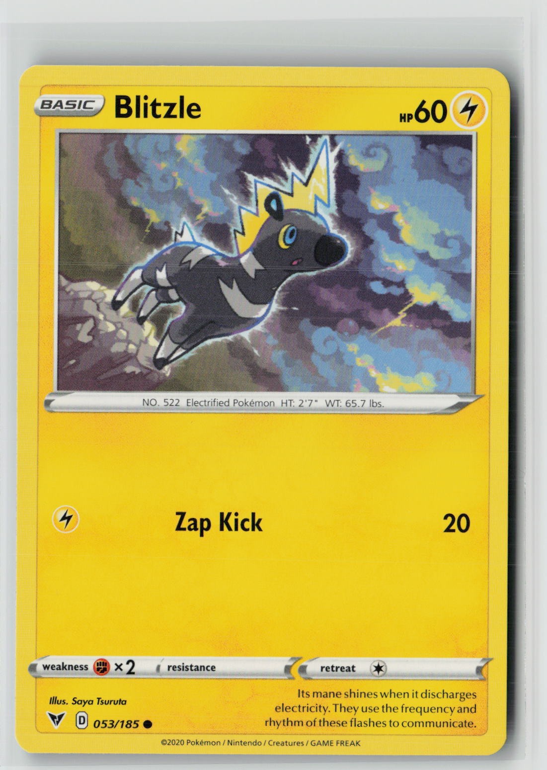 Blitzle (SWSH04: Vivid Voltage 053/185) NM