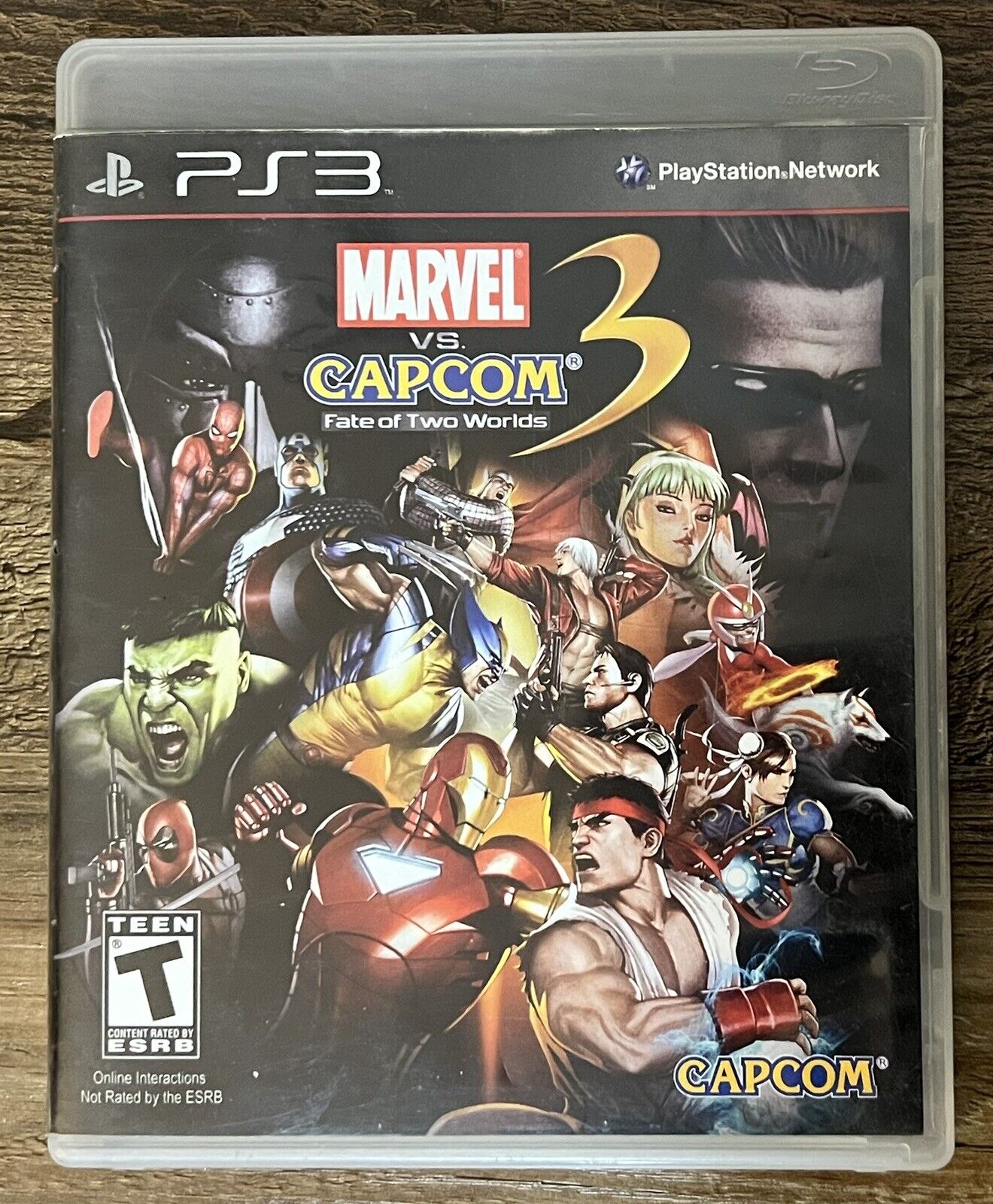 Marvel vs. Capcom 3: Fate of Two Worlds - (PS3, 2011) Black Label *CIB*