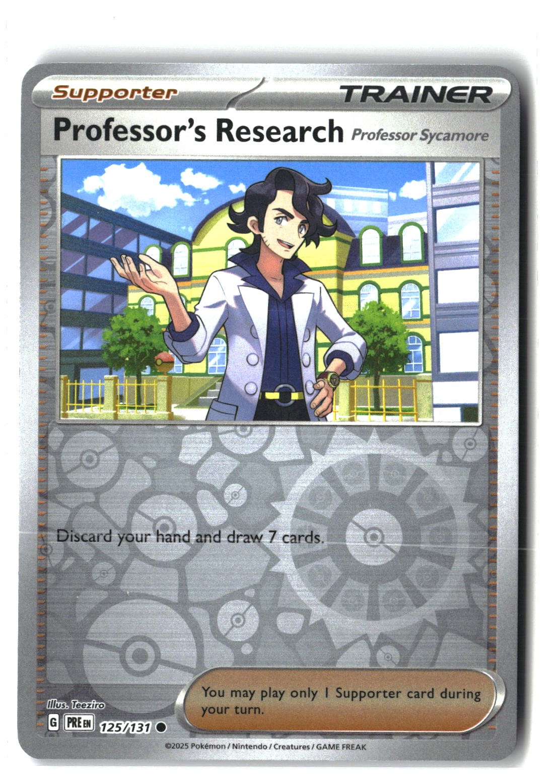 Professor's Research [Professor Sycamore] Reverse Holofoil NM (PRE 125/131)