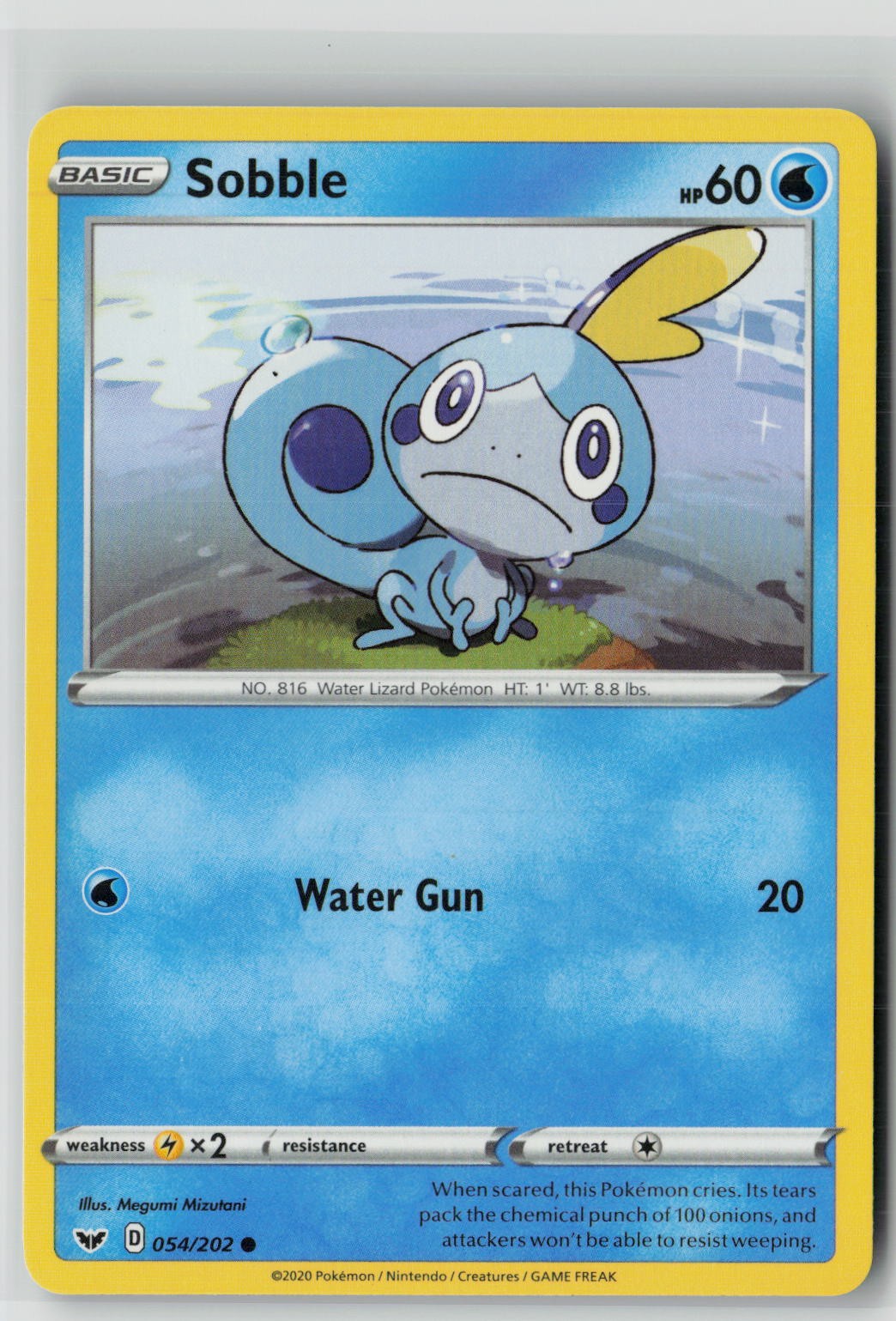 Sobble (054) (SWSH01: Sword & Shield Base Set 054/202) NM