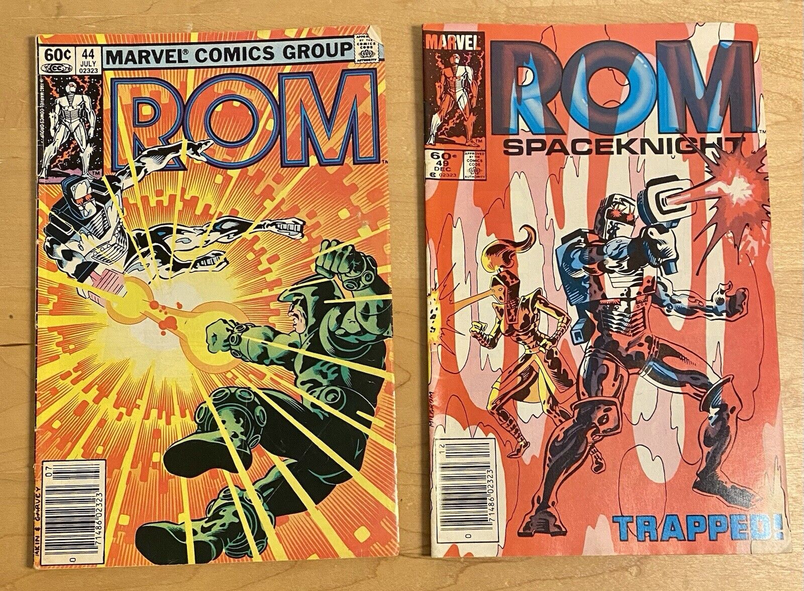 Marvel ROM Spaceknight Lot Bundle of 2 Comic Books Issues 44 & 49
