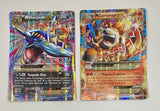 M Sharpedo EX XY200 & M Camerupt Ex XY198 Bundle Oversized Jumbo Promo Cards MP