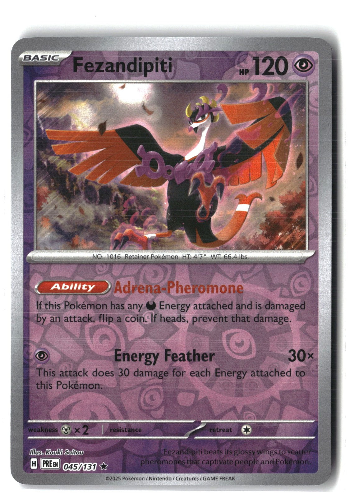 Fezandipiti Reverse Holofoil NM (SV: Prismatic Evolutions 045/131)