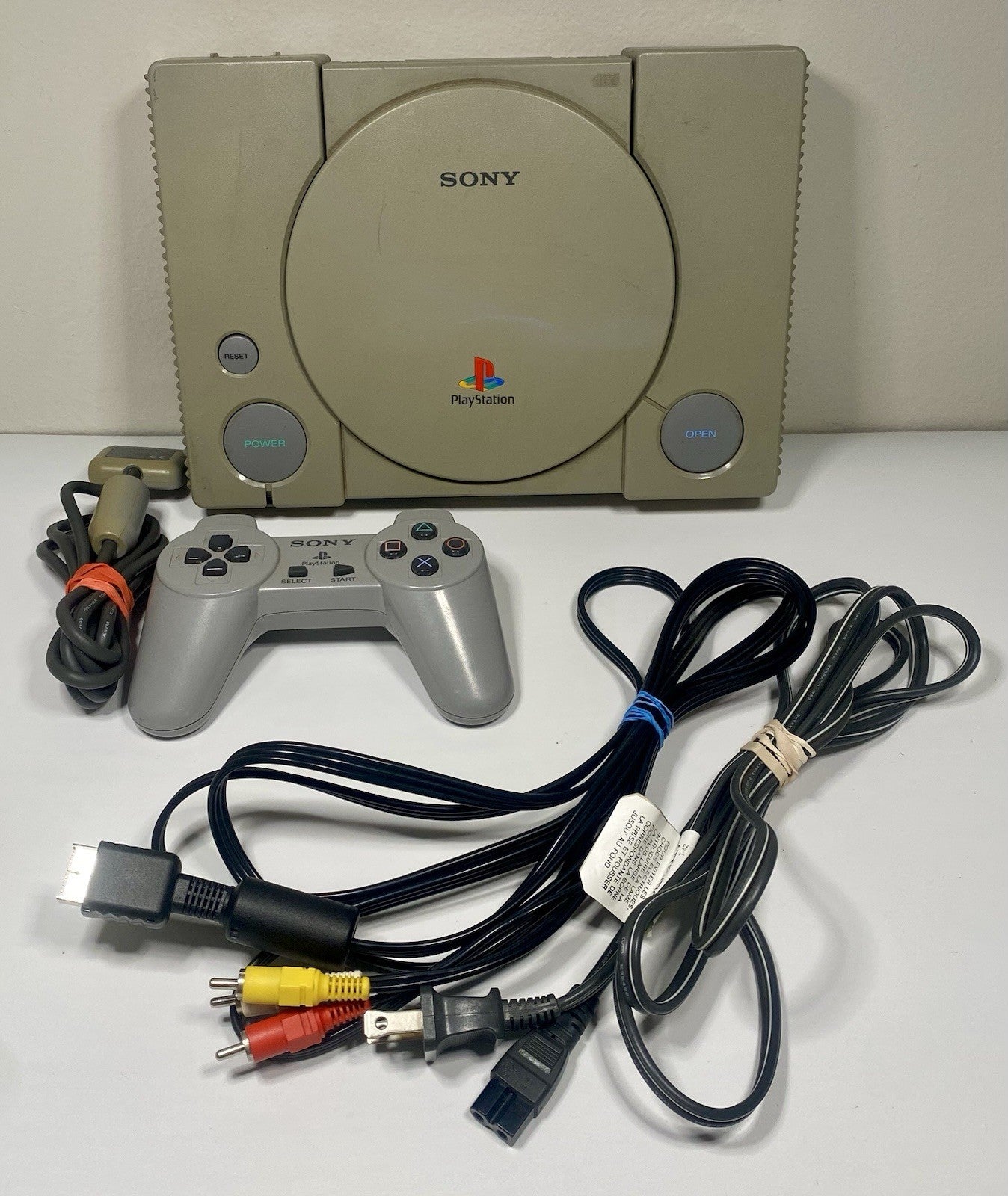Sony PlayStation 1 PS1 SCPH-9001 Console Tested Bundle w/ Controller & Cords