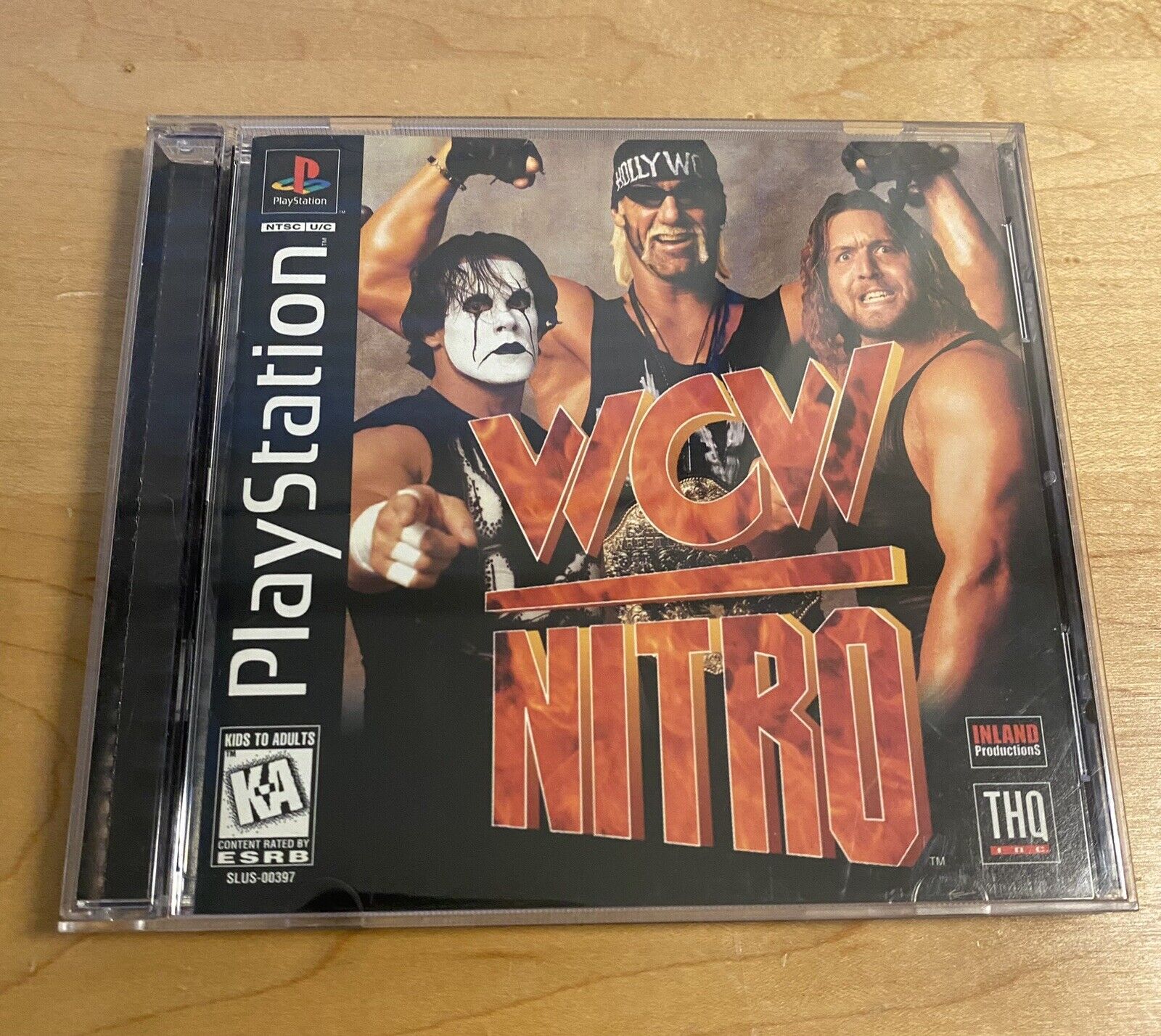 WCW Nitro (Sony PlayStation 1 PS1, 1998) CIB, Black Label, Tested & Authentic