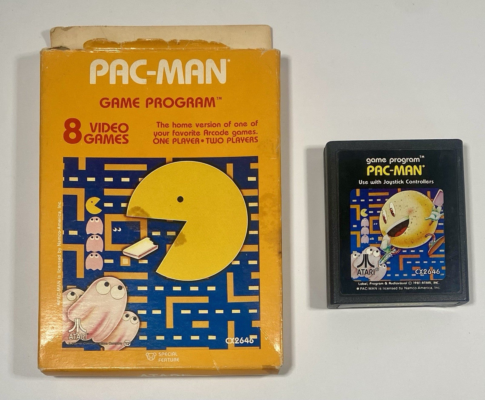 Pac-Man (Atari 2600) CUB W/ Manual, Authentic, Tested & Working