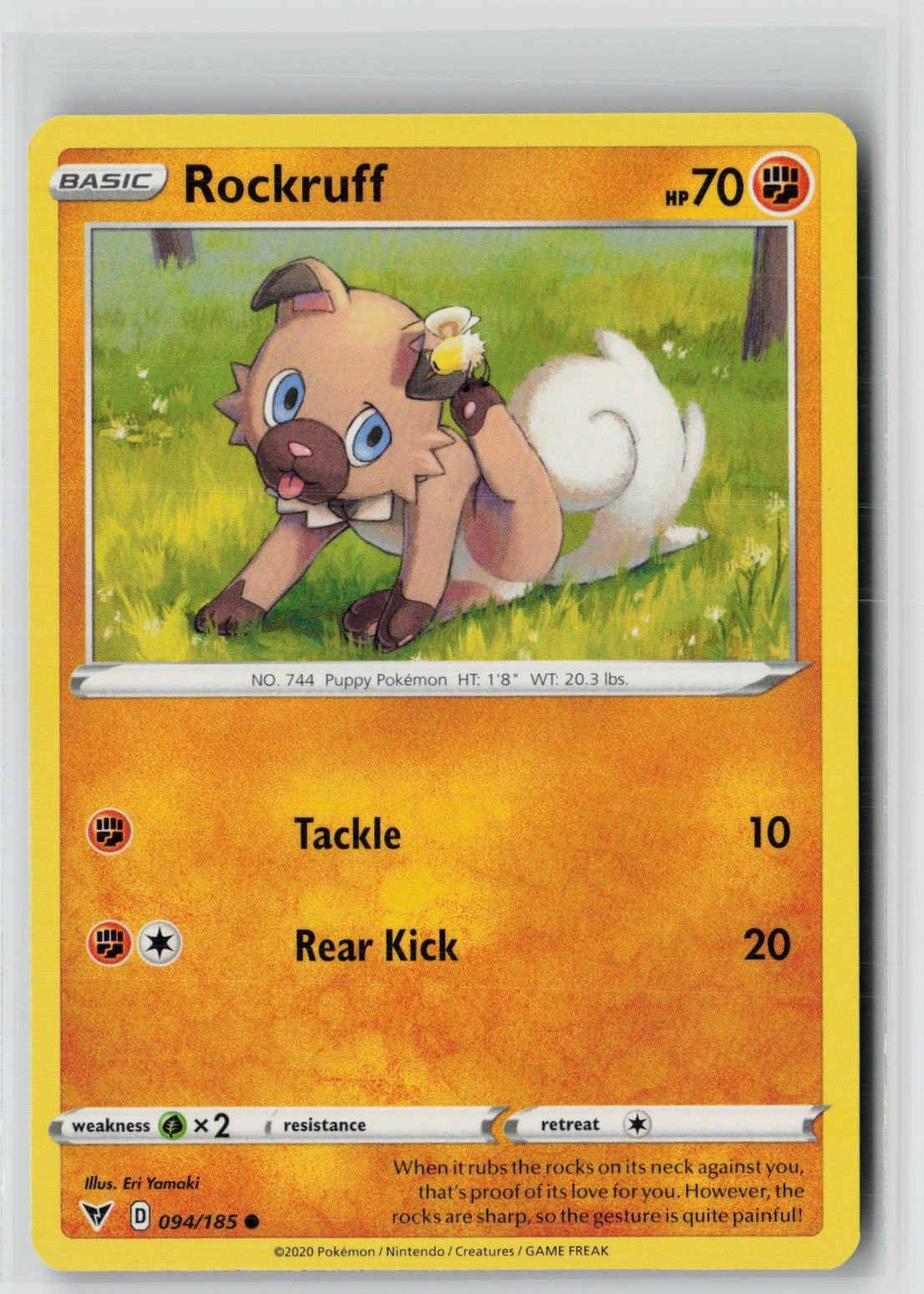 Rockruff (SWSH04: Vivid Voltage 094/185) NM