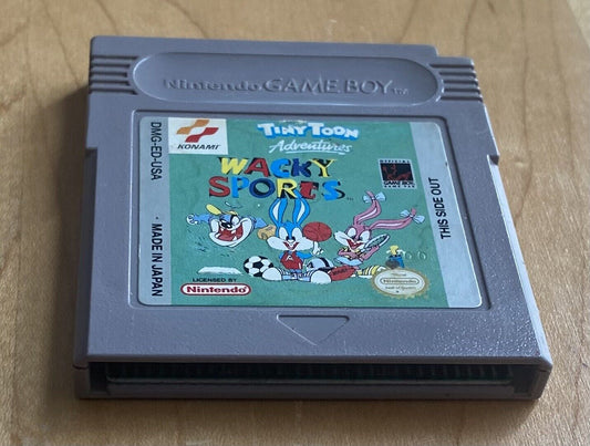 Tiny Toon Adventures: Wacky Sports (Nintendo Game Boy, 1994), Authentic & Tested