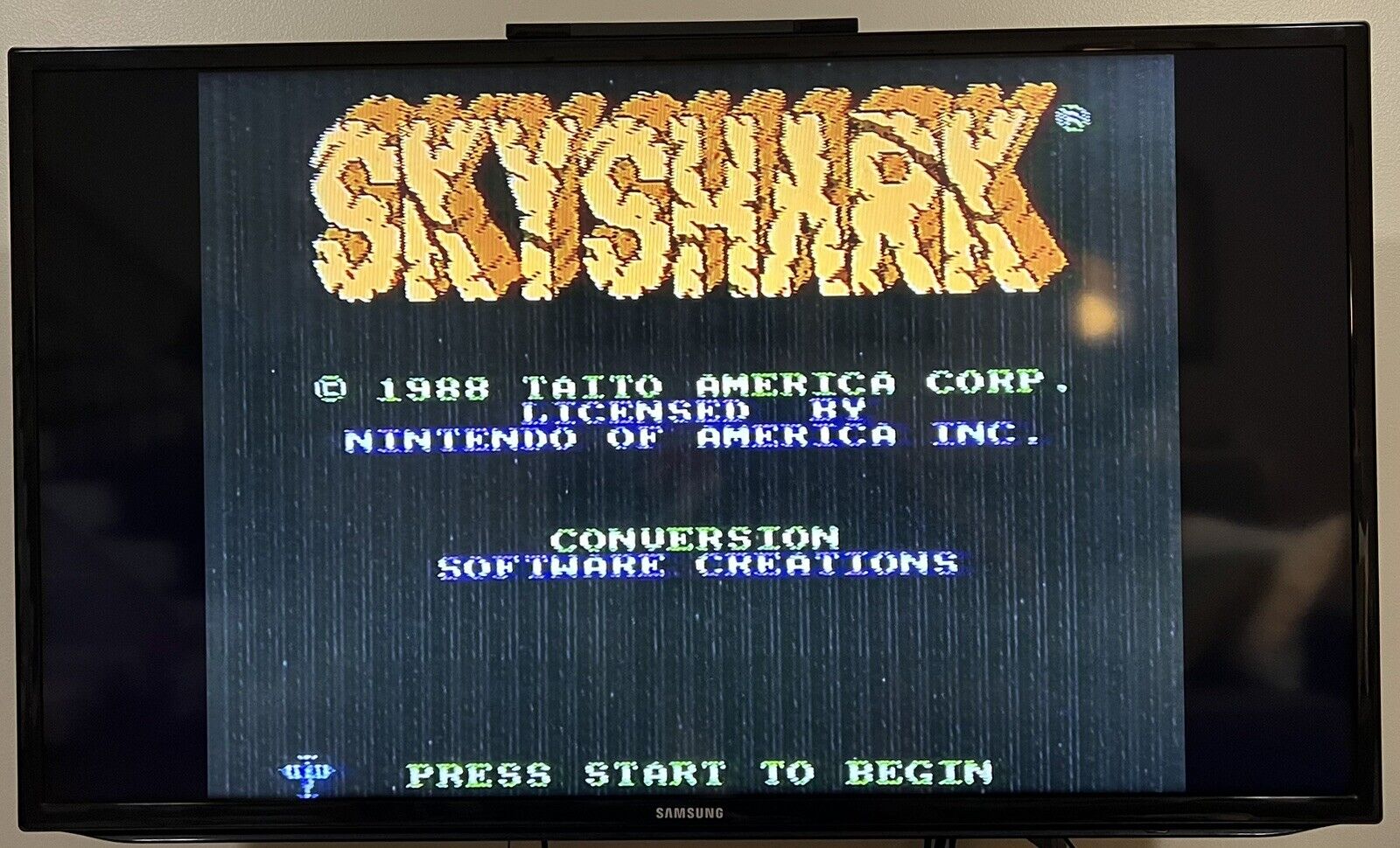 Sky Shark (Nintendo NES, 1989) Tested & Working! Game, Box!