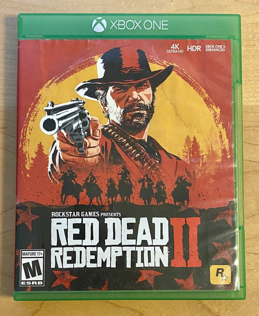 Red Dead Redemption II 2 (Xbox One, 2018) No Map