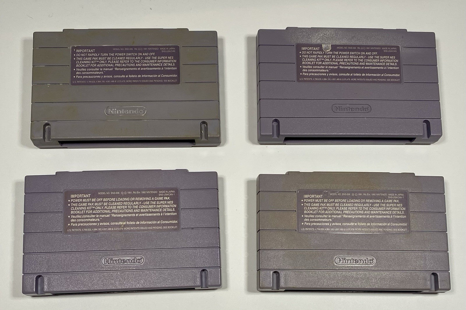 Super Nintendo SNES Bundle Lot Of 4 Sports Games Baseball, Madden, Hockey, Golf