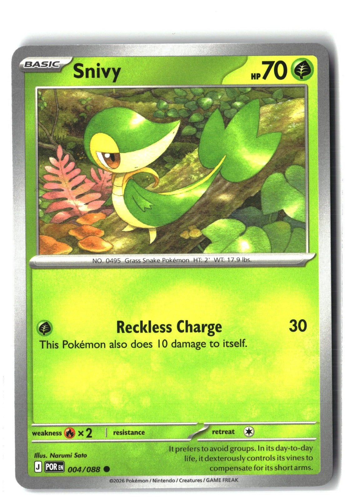 Snivy (Perfect Order 004/088) NM