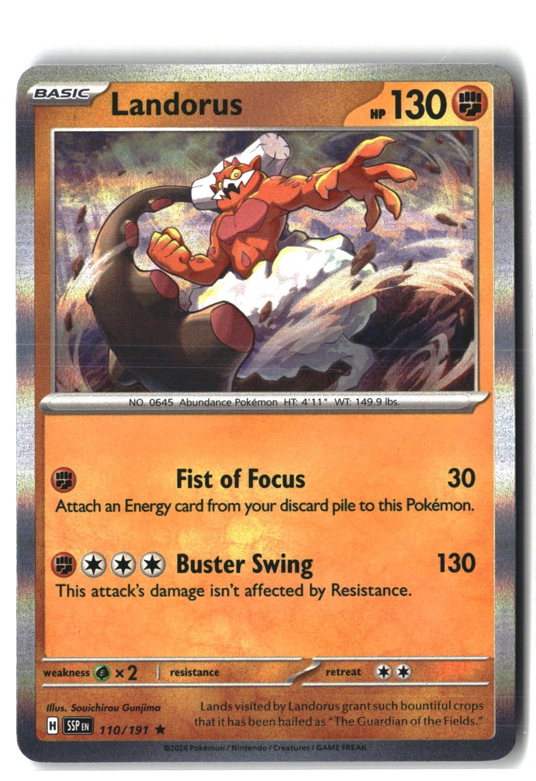 Landorus Holofoil NM (Surging Sparks 110/191)
