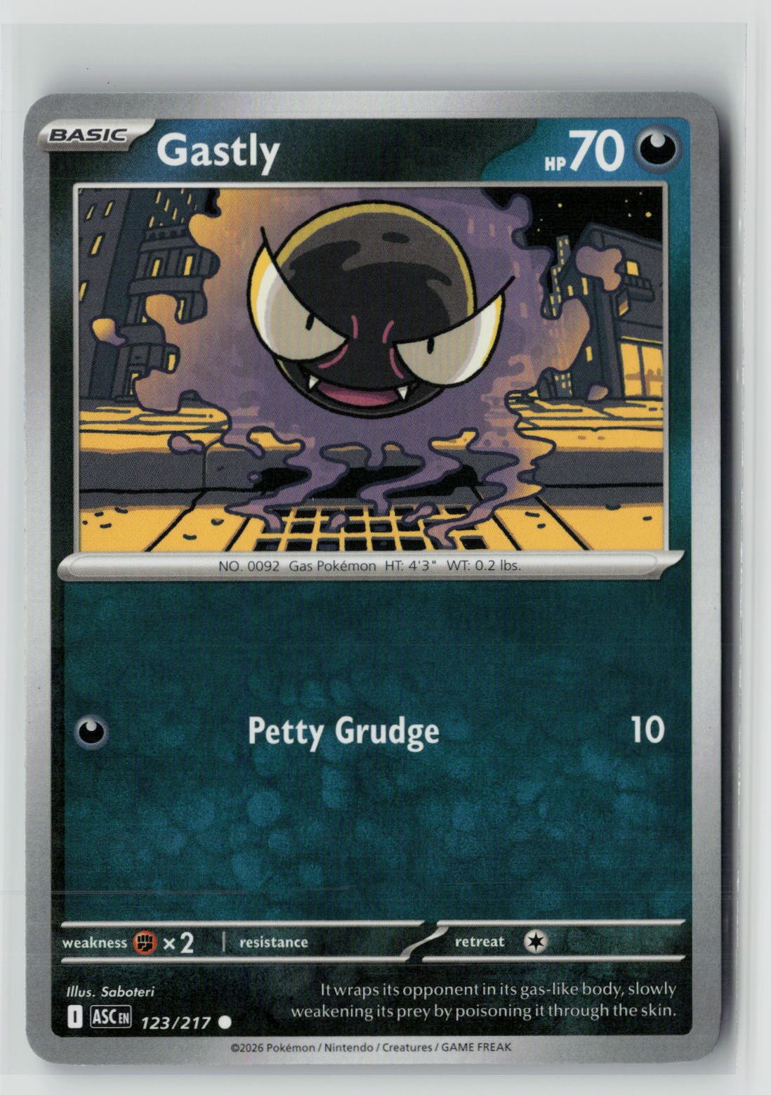 Gastly (ME: Ascended Heroes 123/217) NM